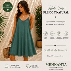 VESTIDO ELSA TIRANTE FINO CORTO