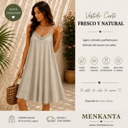 VESTIDO ELSA TIRANTE FINO CORTO