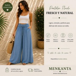 PANTALON DEBORA LARGO LISO FAJIN