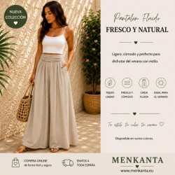 PANTALON DEBORA LARGO LISO FAJIN