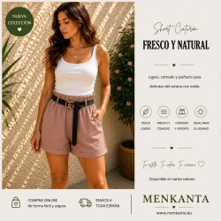 PANTALON CORTA ELASTICO LISO