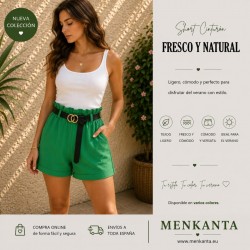 PANTALON CORTA ELASTICO LISO