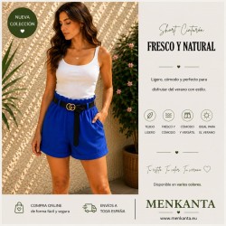 PANTALON CORTA ELASTICO LISO