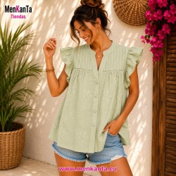 CAMISA MIRKA SIN MANGA 
