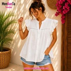 CAMISA MIRKA SIN MANGA 
