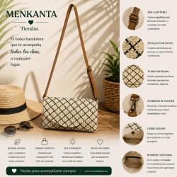BOLSO BANDOLERA RECTANGULAR SOLAPA