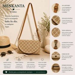 BOLSO BANDOLERA RECTANGULAR SOLAPA
