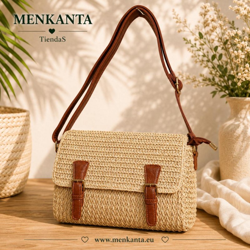 BOLSO BANDOLERA SOLAPA DOS TREBILLAS 