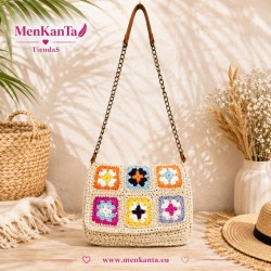 BOLSO BANDOLERA FLORES CADENA