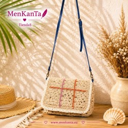 BOLSO BANDOLERA SOLAPA BORDADA