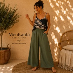 BLUSA HOJA PALMERA TIRANTE FINO