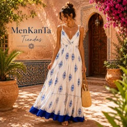  VESTIDO INAYA LARGO TIRANTE FINO