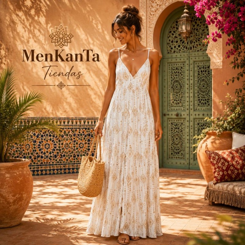  VESTIDO KIRAN LARGO TIRANTE FINO