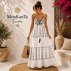  VESTIDO AMARA LARGO TIRANTE FINO