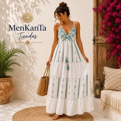  VESTIDO AMARA LARGO TIRANTE FINO