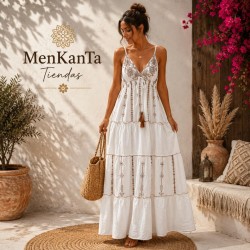  VESTIDO AMARA LARGO TIRANTE FINO