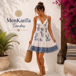  VESTIDO ANILA CORTO TIRANTE FINO