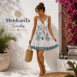  VESTIDO ANILA CORTO TIRANTE FINO