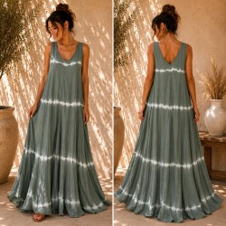 VESTIDO BICOLOR TIRANTE LARGO