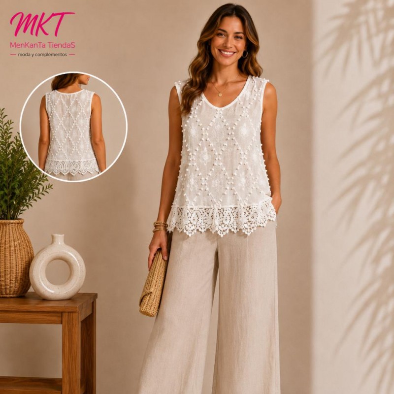 BLUSA BLUSA ROCIO SIN MANGA 
