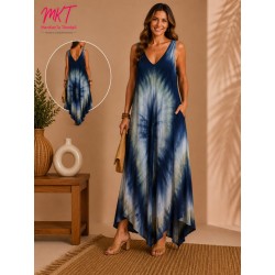 VESTIDO LOURDES BICOLOR TIRANTE ANCHO