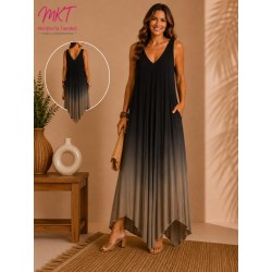 VESTIDO LOURDES BICOLOR TIRANTE ANCHO