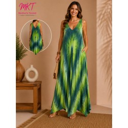 VESTIDO LOURDES BICOLOR TIRANTE ANCHO