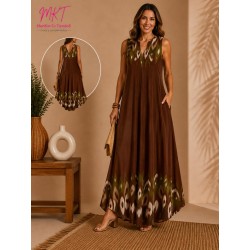 VESTIDO ZOE LAGRO SIN MANGA CUELLO PICO