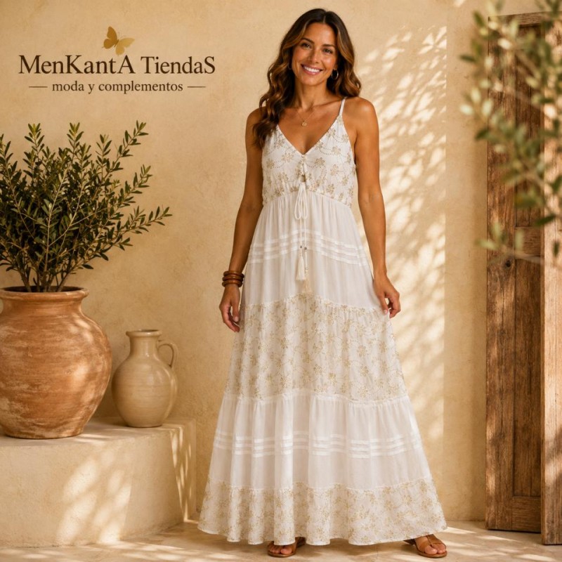 VESTIDO MIA LARGO TIRANTE