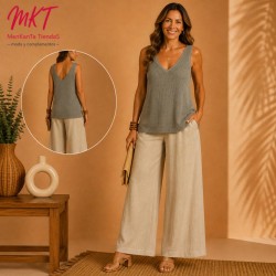 BLUSA COLOR LISA TIRANTE ANCHO 
