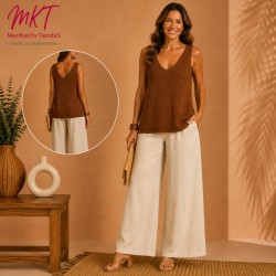 BLUSA COLOR LISA TIRANTE ANCHO 