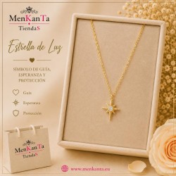 COLGANTE ESTRELLA DE LUZ CON PIEDRA  