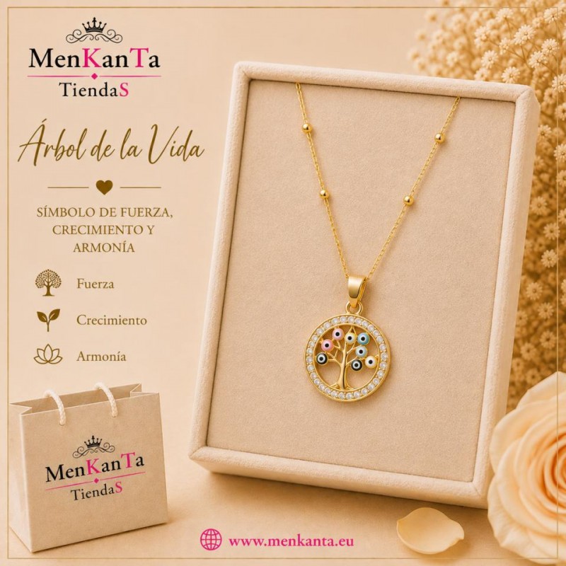 COLGANTE ARBOL DE LA VIDA IIII CON PIEDRA  