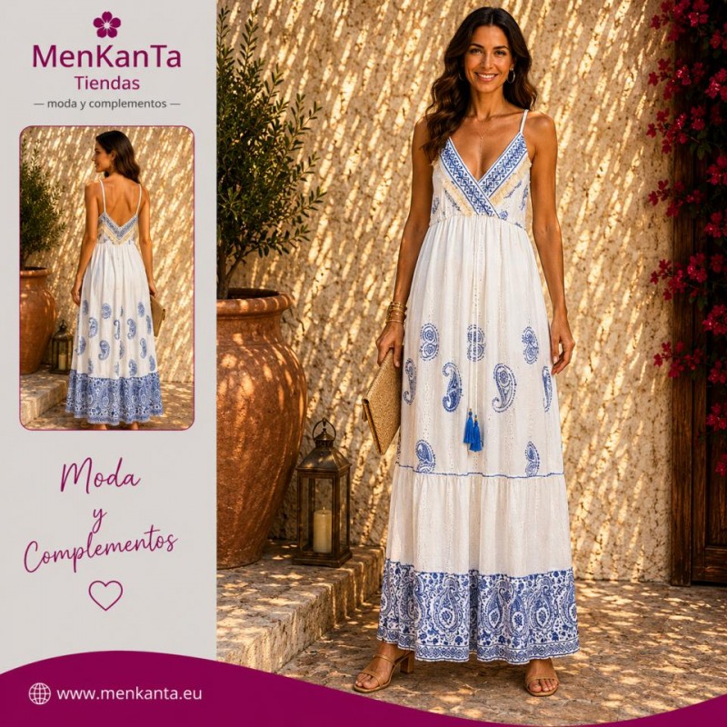  VESTIDO TRIANA LARGO TIRANTE FINO