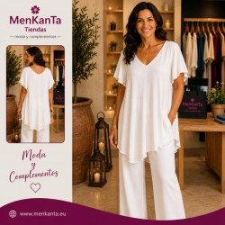 BLUSA LISA MANGA CORTA ANCHA