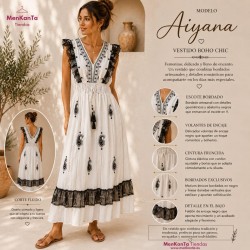 VESTIDO AIYANA SIN MANGA LARGO