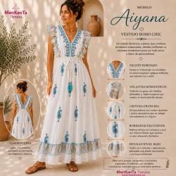 VESTIDO AIYANA SIN MANGA LARGO