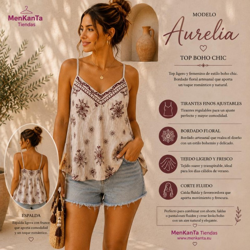 BLUSA AURELIA TIRANTE FINO 