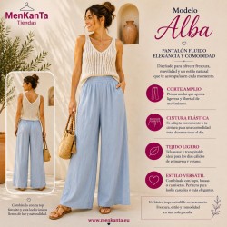 PANTALON ALBA LISO CON BOLSILLO