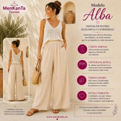 PANTALON ALBA LISO CON BOLSILLO
