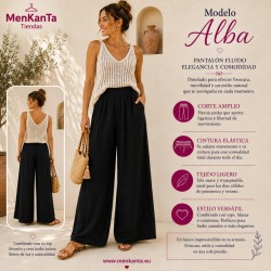 PANTALON ALBA LISO CON BOLSILLO