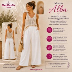PANTALON ALBA LISO CON BOLSILLO