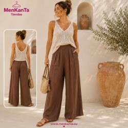 PANTALON ALBA LISO CON BOLSILLO