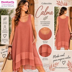 VESTIDO COLECCION CALMA  TIRANTE ANCHO