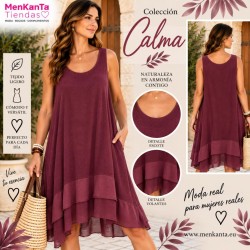 VESTIDO COLECCION CALMA  TIRANTE ANCHO