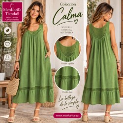 VESTIDO CALMA LISO TIRANTE