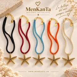 COLGANTE ESTRELLA DORADA CON CORDON