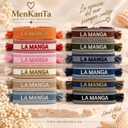 PULSERA TELA BORDADA LA MANGA