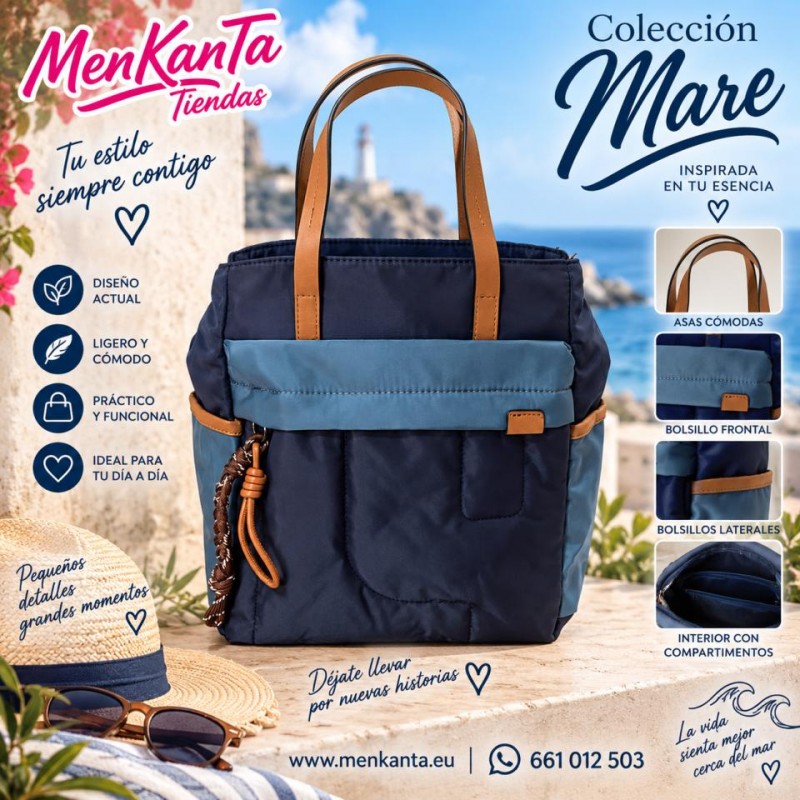 MOCHILA COLECCION MARE CON DOS ASAS