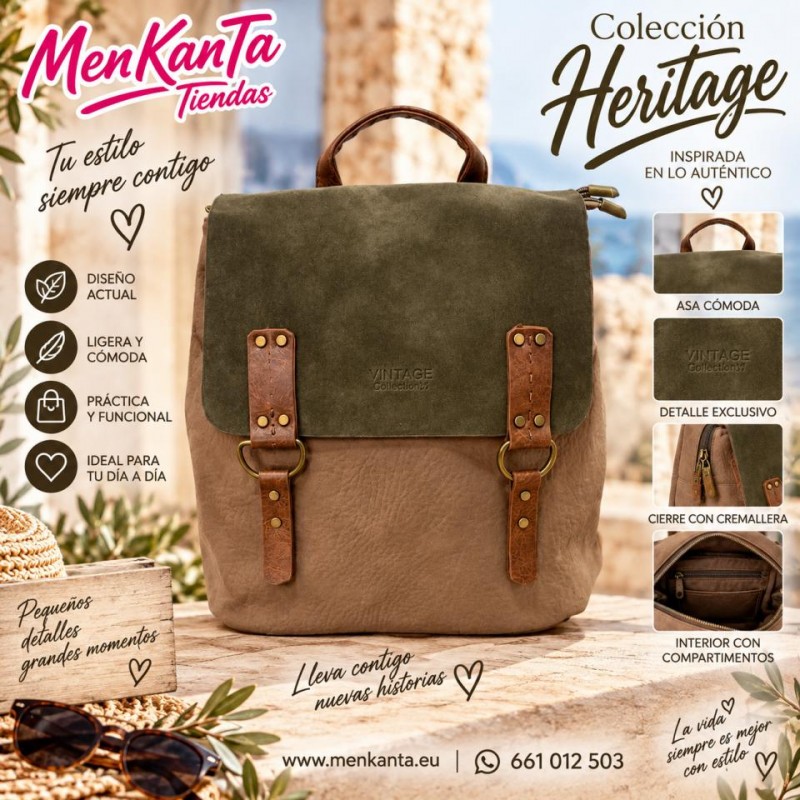 MOCHILA COLECCION HERITAGE BICOLOR